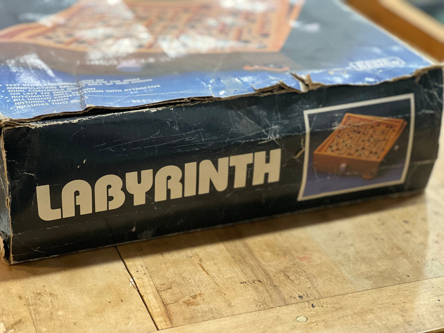Vintage 1986 Labyrinth Wooden Maze Game by Daybranch Inc.