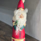 Vintage 1991 Primitive Folk Art Paper-Mache Santa Claus Figurine Goodwill
