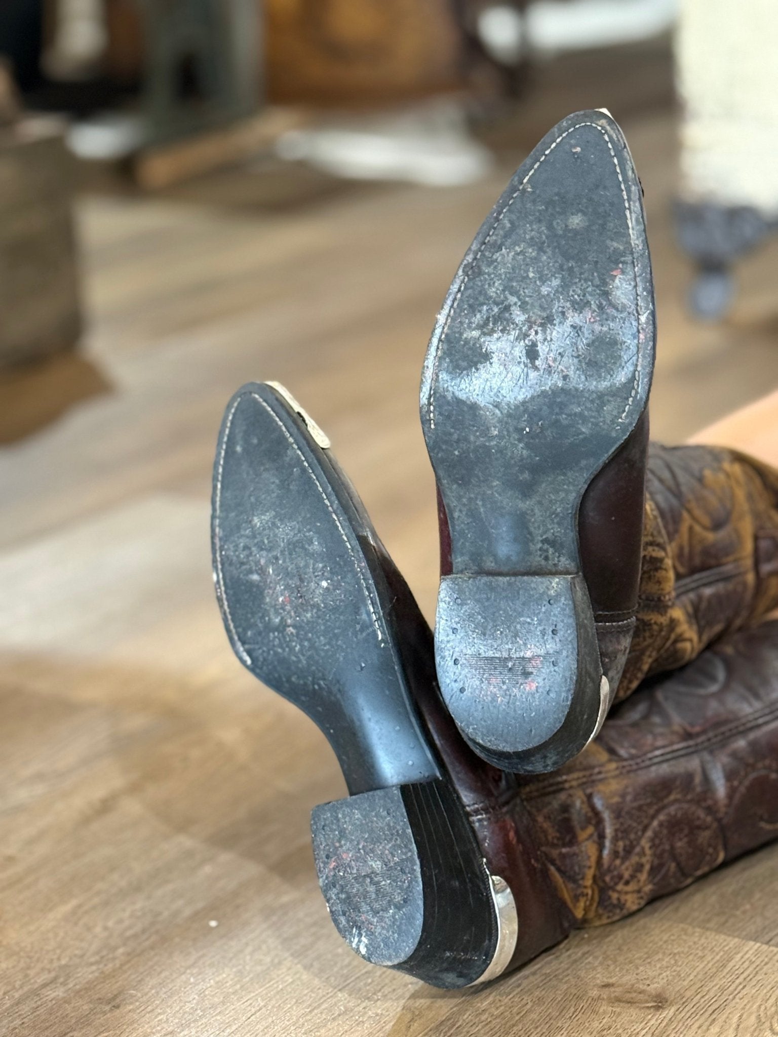 Vintage Acme Deep Cherry Western Cowboy Boots | Men's 10 D - The Mustard Seed Collection, The Seed