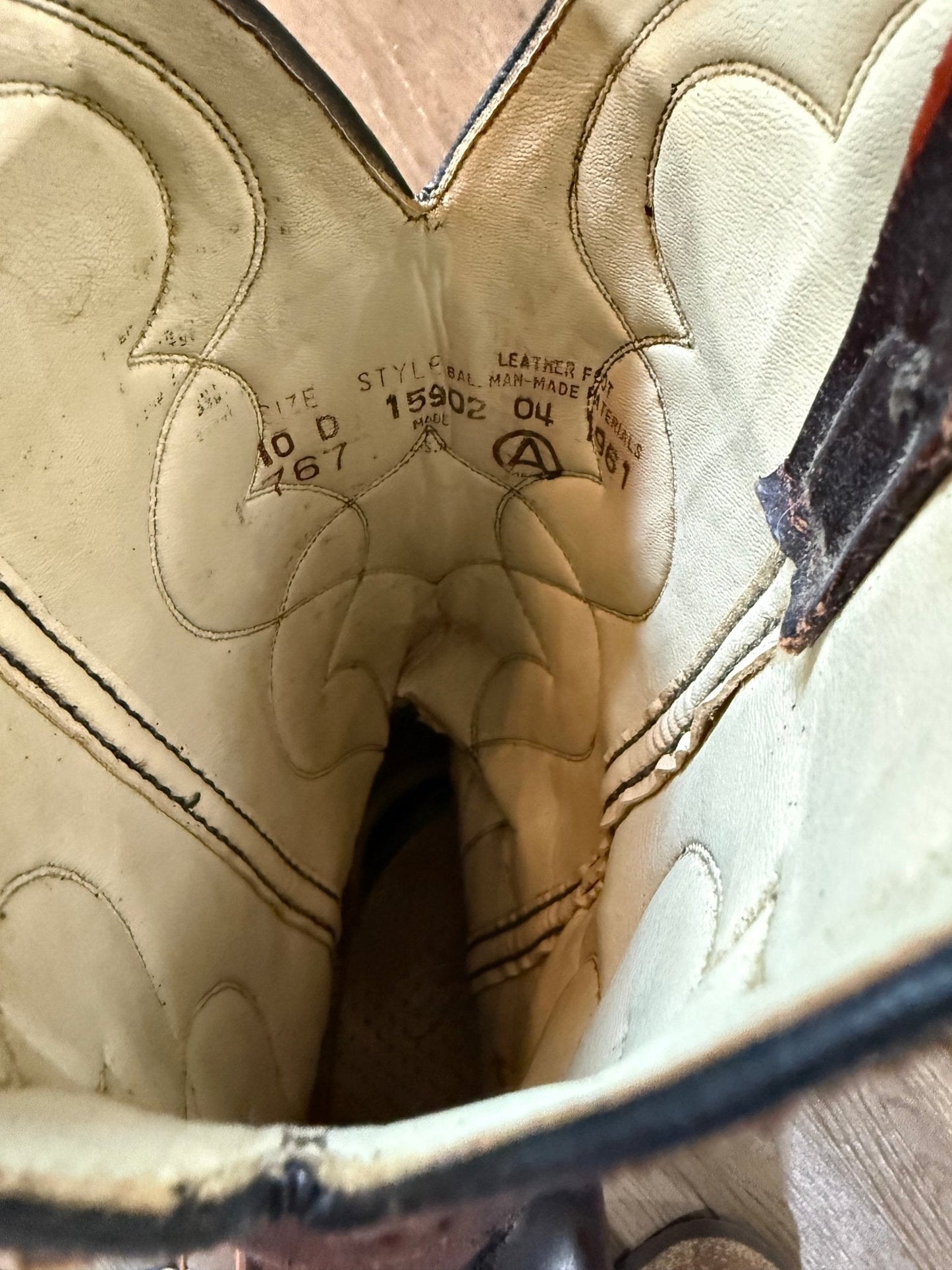 Vintage Acme Deep Cherry Western Cowboy Boots | Men's 10 D - The Mustard Seed Collection, The Seed