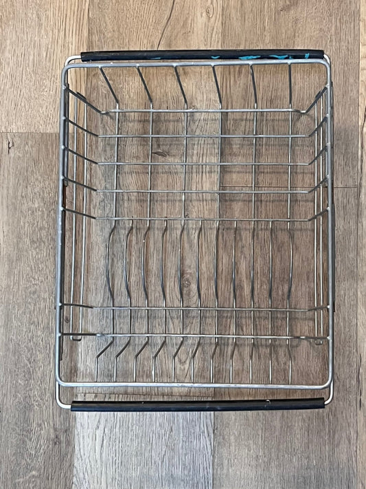 Vintage Adjustable Stainless Steel Over-the-Sink Dish Drying Rack - The Mustard Seed Collection, The Seed