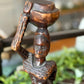 Vintage African Wooden Carved Woman - The Mustard Seed Collection, The Seed
