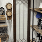 Vintage Architectural Leaded Glass Window Sidelight (44.5" x 16") - The Mustard Seed Collection, The Seed