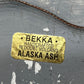 Vintage Bekka Handcrafted Mt. Redoubt Volcanic Ash Dolphin Plaque 