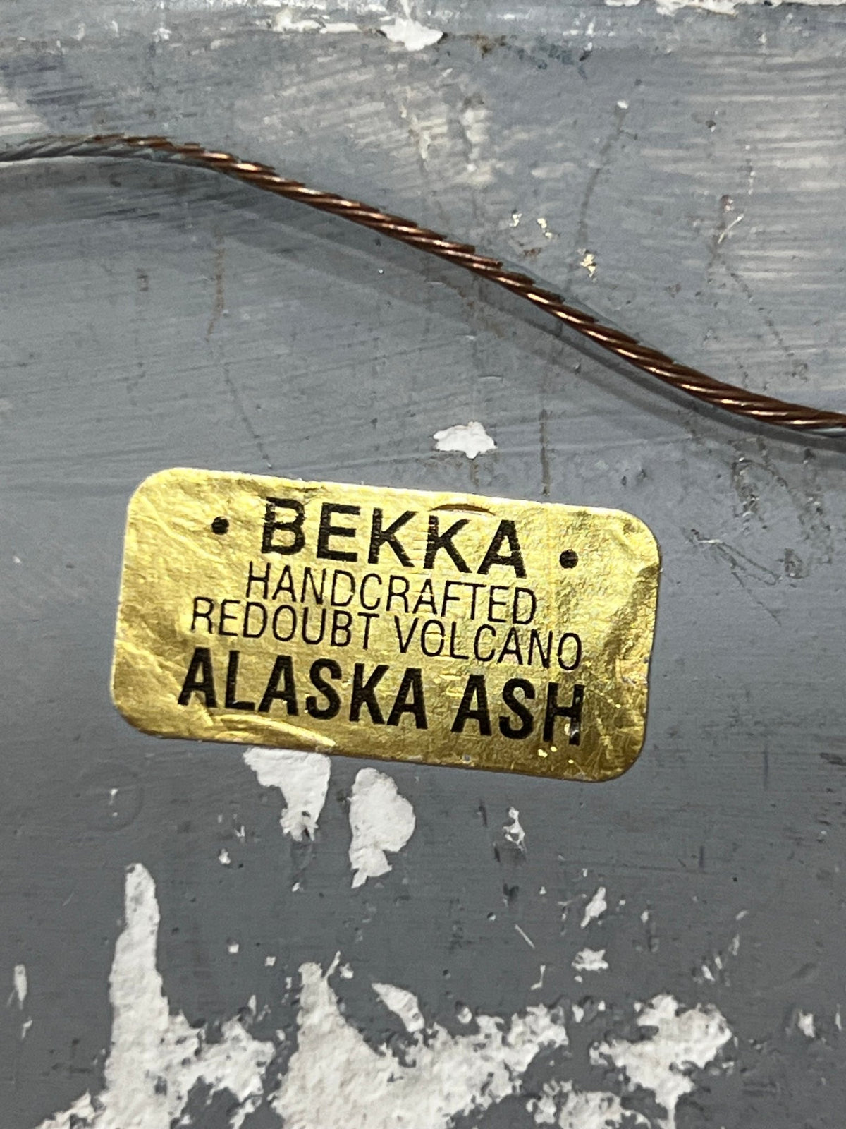 Vintage Bekka Handcrafted Mt. Redoubt Volcanic Ash Dolphin Plaque 