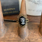 Vintage Black Cameo Ring - The Mustard Seed Collection, The Seed