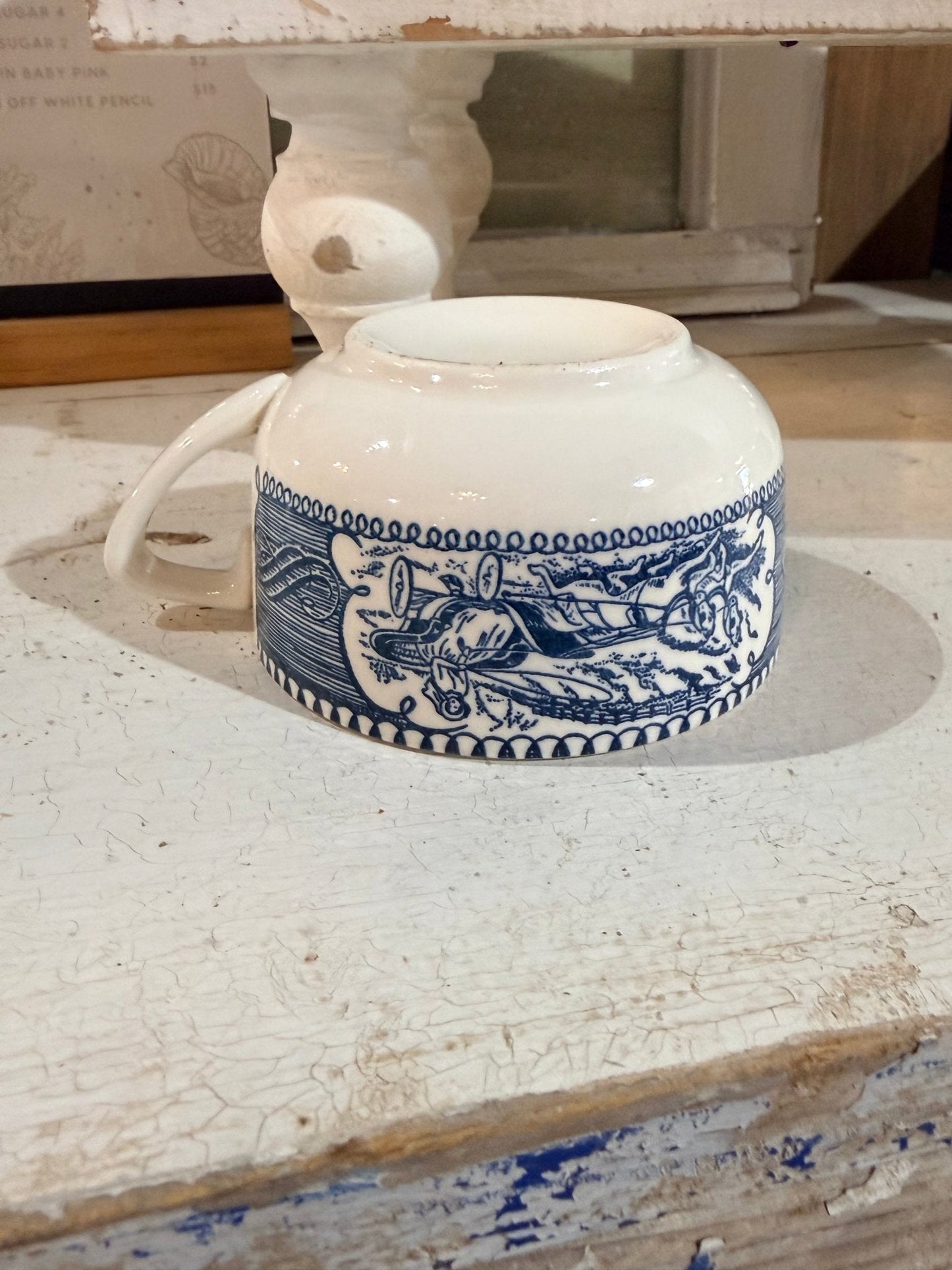 Vintage Blue Transfer ware Americana Collection 