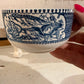 Vintage Blue Transfer ware Americana Collection 