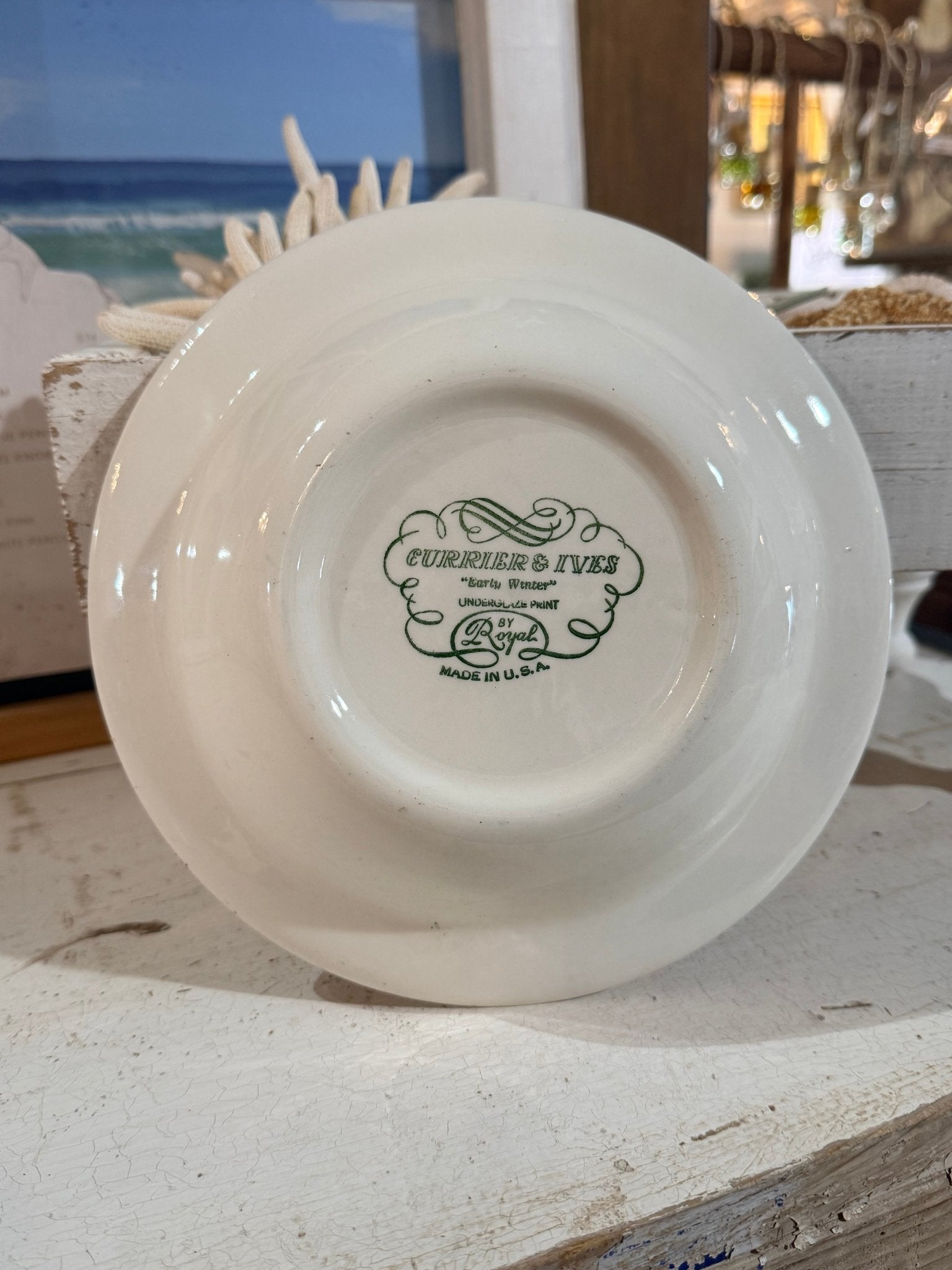 Vintage Blue Transfer ware Americana Collection 