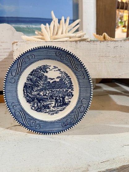 Vintage Blue Transfer ware Americana Collection 
