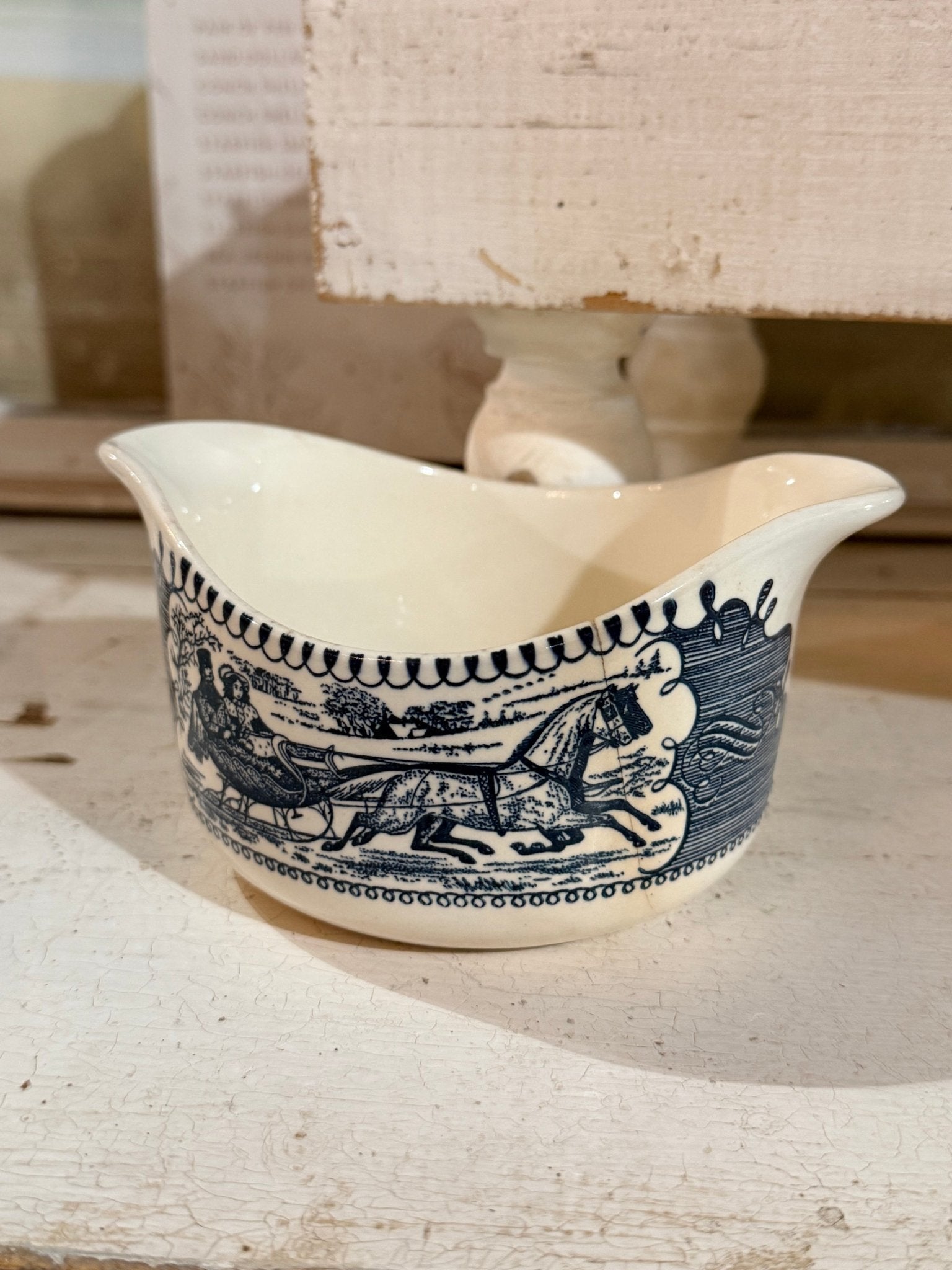 Vintage Blue Transfer ware Americana Collection 