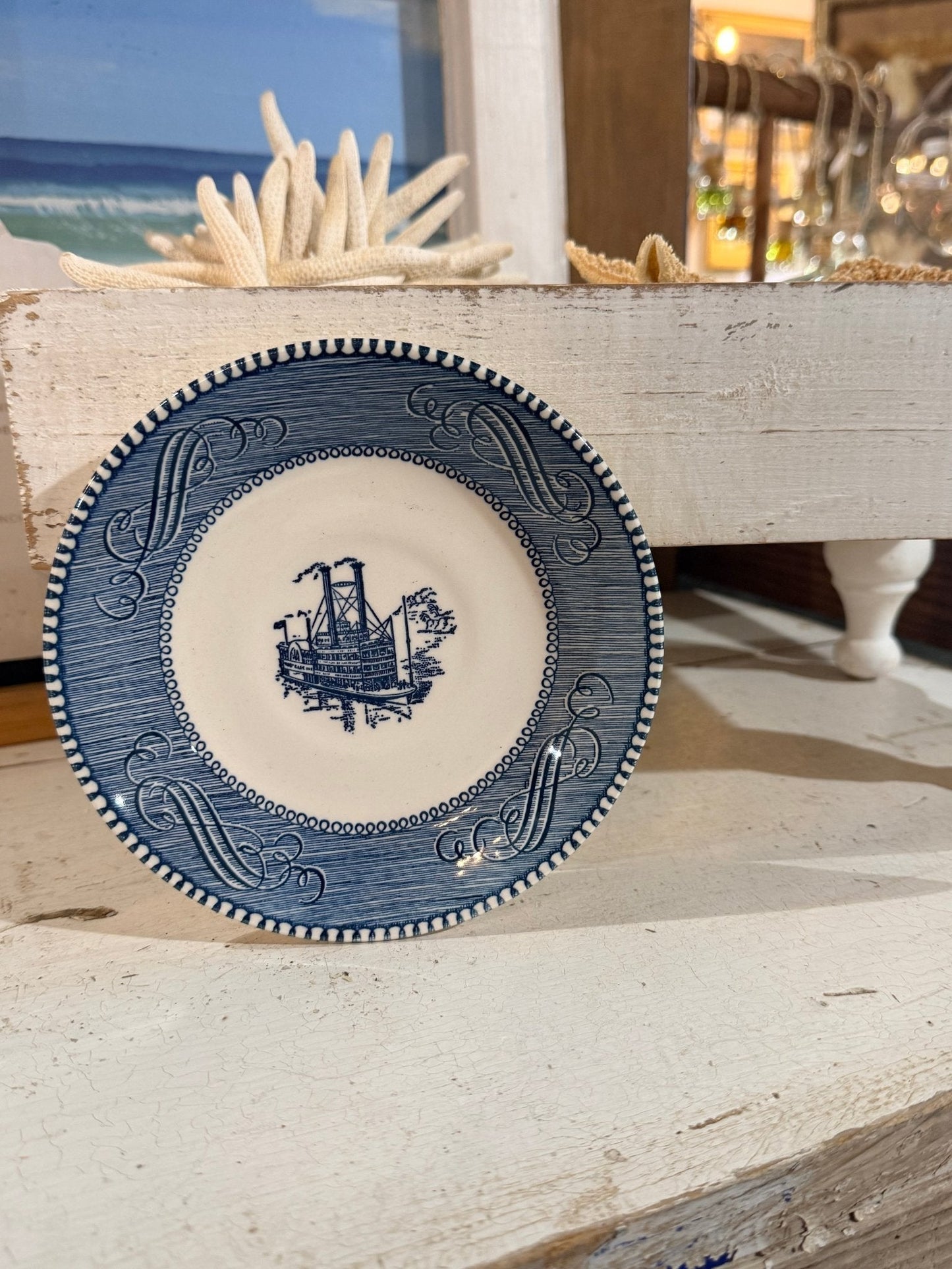Vintage Blue Transfer ware Americana Collection 