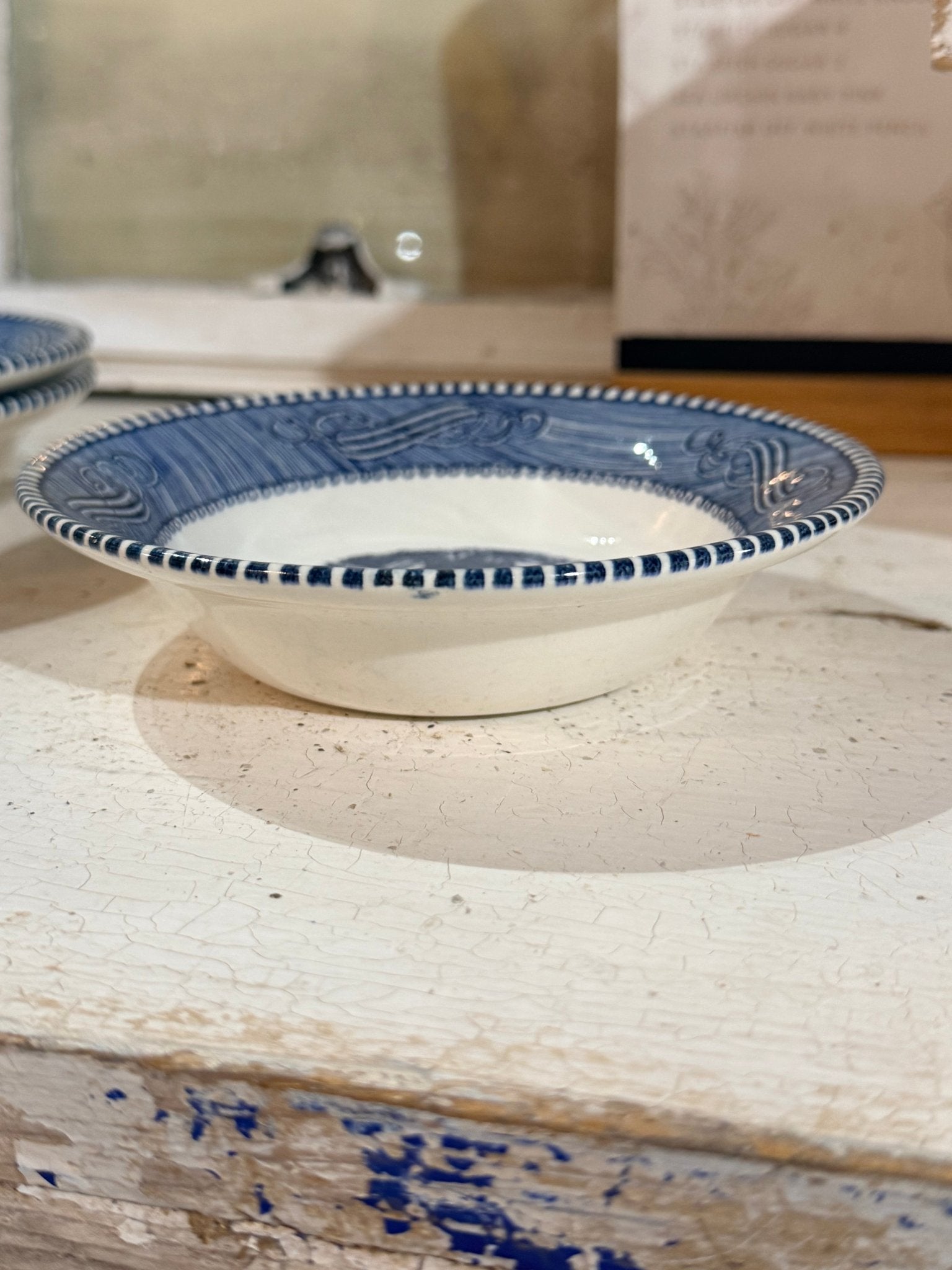 Vintage Blue Transfer ware Americana Collection 