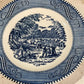 Vintage Blue Transfer ware Americana Collection 