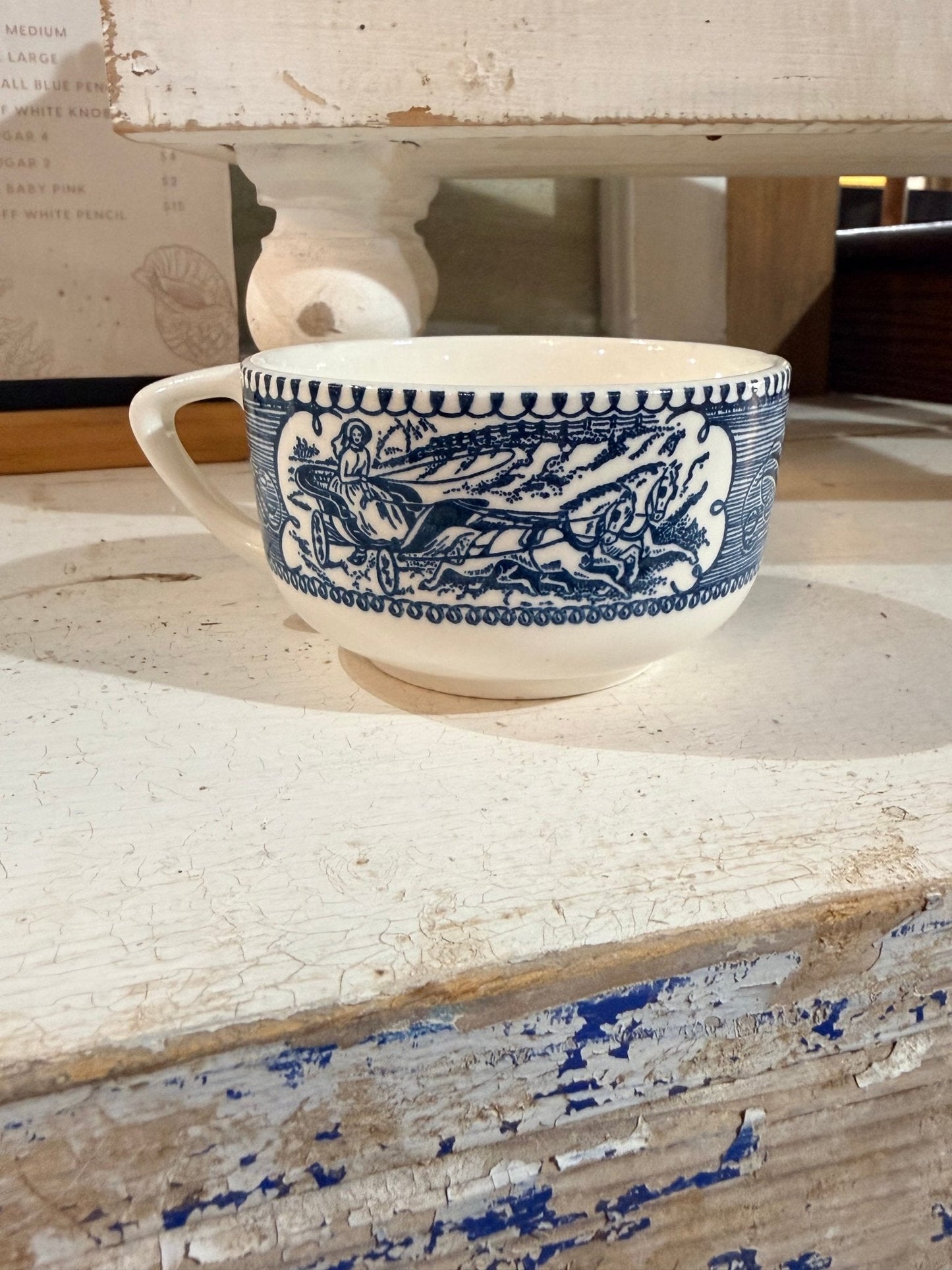 Vintage Blue Transfer ware Americana Collection 