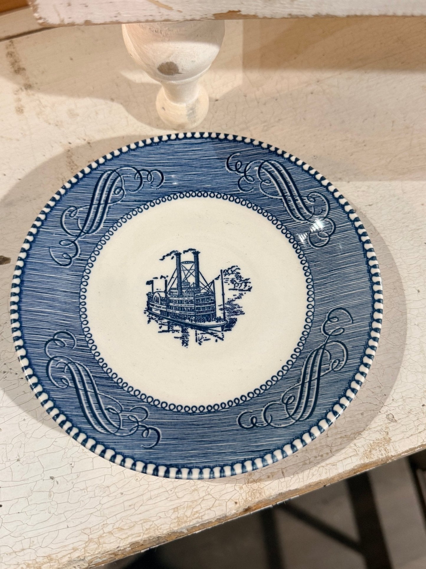 Vintage Blue Transfer ware Americana Collection 