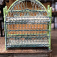 Vintage Boho Wicker & Rattan 2-Tier Tabletop Shelf - Lime Green - The Mustard Seed Collection, The Seed
