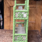 Vintage Boho Wicker & Rattan 2-Tier Tabletop Shelf - Lime Green - The Mustard Seed Collection, The Seed