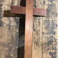 Vintage Brass & Wood Wall Crucifix - 15" x 8" Catholic Corpus Crosscross