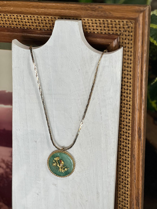 Vintage Chinese Jadeite Necklace - The Mustard Seed Collection, The Seed