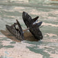 Vintage Christmas Silver Metal Candle Clip