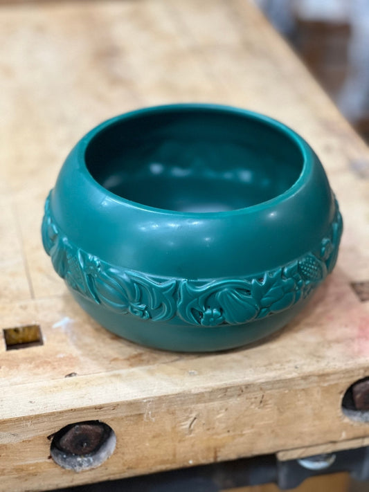Vintage Claire Burke Ceramic Planter Bowl – Hunter Green 