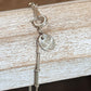 Vintage Claire's Silver-Tone Beaded Satellite Snake Chain Bracelet / Anklet - 3"