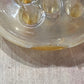 Vintage Clear Glass Flower Frog 1.25' x 3.75" x 3.75"