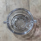 Vintage Clear Pressed Glass Open Salt Cellar / Mini Sugar Tub - The Mustard Seed Collection, The Seed