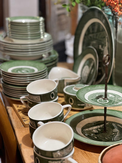 Vintage Colonial Homestead Green by Royal China – Pick Your Piece (Sold Separately) The Mustard Seed Collection, The Seed