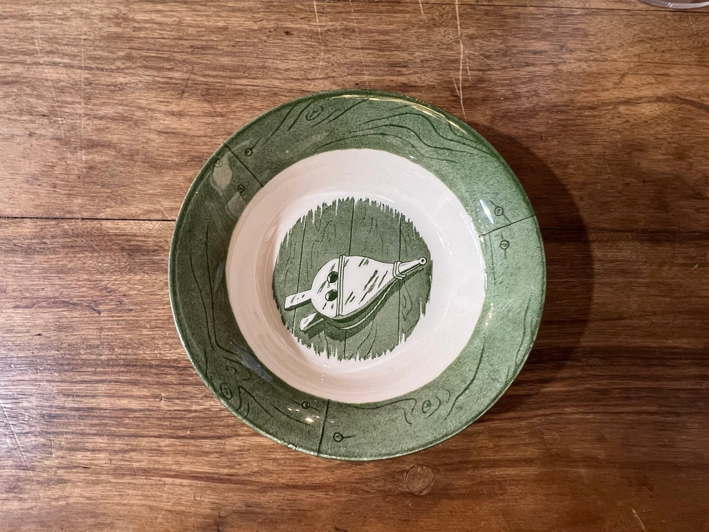 Colonial Homestead Green pattern manufactured by Royal China (USA) The Mustard Seed Collection, The Seed