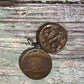 Vintage Cross & Lily Locket with Lord's Prayer