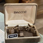 Vintage Danté Mid-Century "Diamond Cut" Mesh Wrap Cufflinks & Tie Tack Set - The Mustard Seed Collection, The Seed
