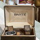 Vintage Danté Mid-Century "Diamond Cut" Mesh Wrap Cufflinks & Tie Tack Set - The Mustard Seed Collection, The Seed