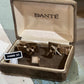Vintage Danté Mid-Century "Diamond Cut" Mesh Wrap Cufflinks & Tie Tack Set - The Mustard Seed Collection, The Seed