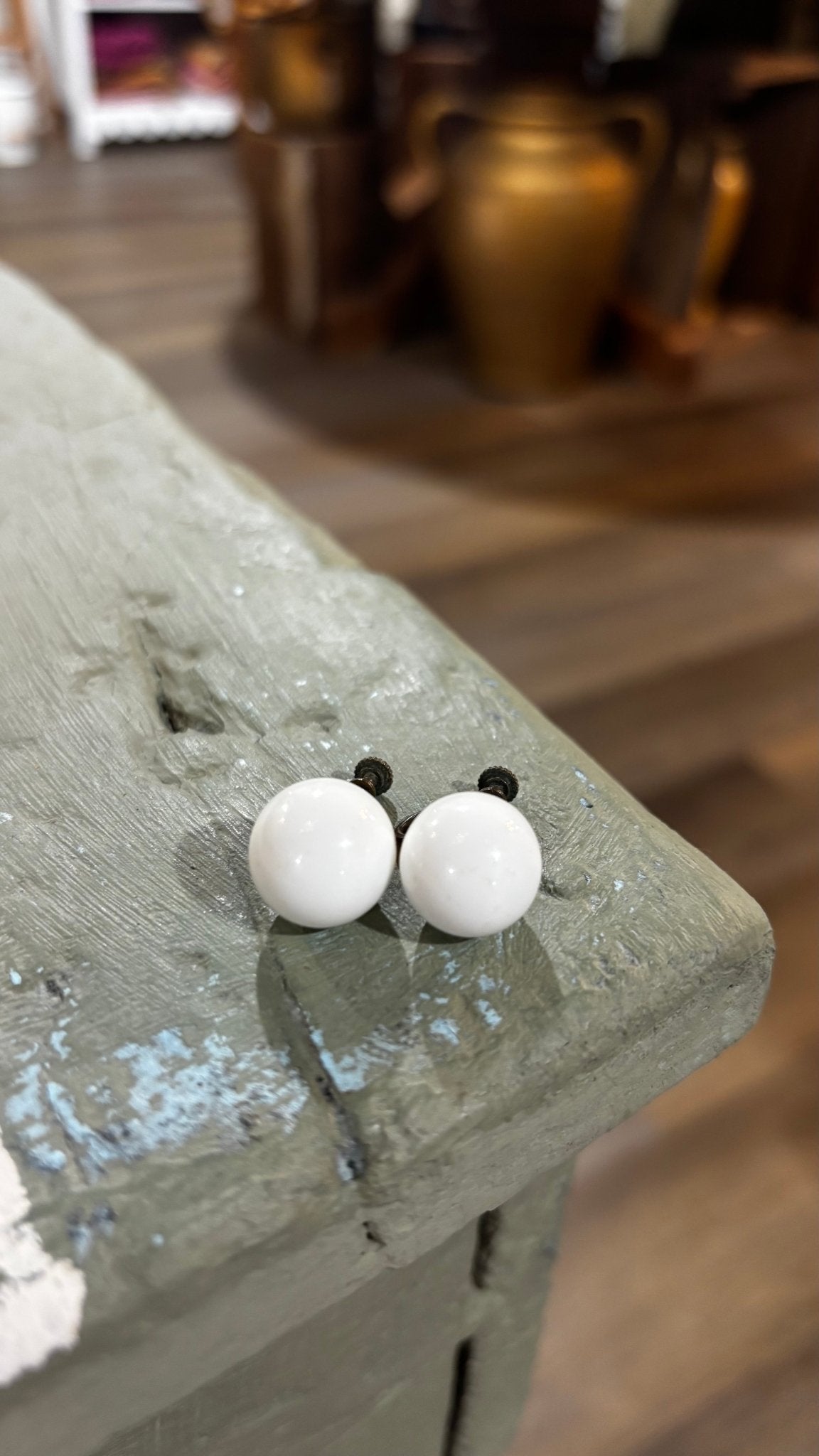 Vintage Delicate Filigree Round Screw-back Earrings (0.5") - The Mustard Seed Collection, The Seed