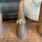 Vintage Designer Multi Gemstone Sterling Ring - The Mustard Seed Collection, The Seed