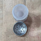 Vintage EAPG Style Frosted "Three Faces" Glass Salt Shaker 3" x 1.5" x 1.5" 