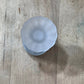 Vintage EAPG Style Frosted "Three Faces" Glass Salt Shaker 3" x 1.5" x 1.5" 