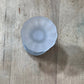 Vintage EAPG Style Frosted "Three Faces" Glass Salt Shaker 3" x 1.5" x 1.5"