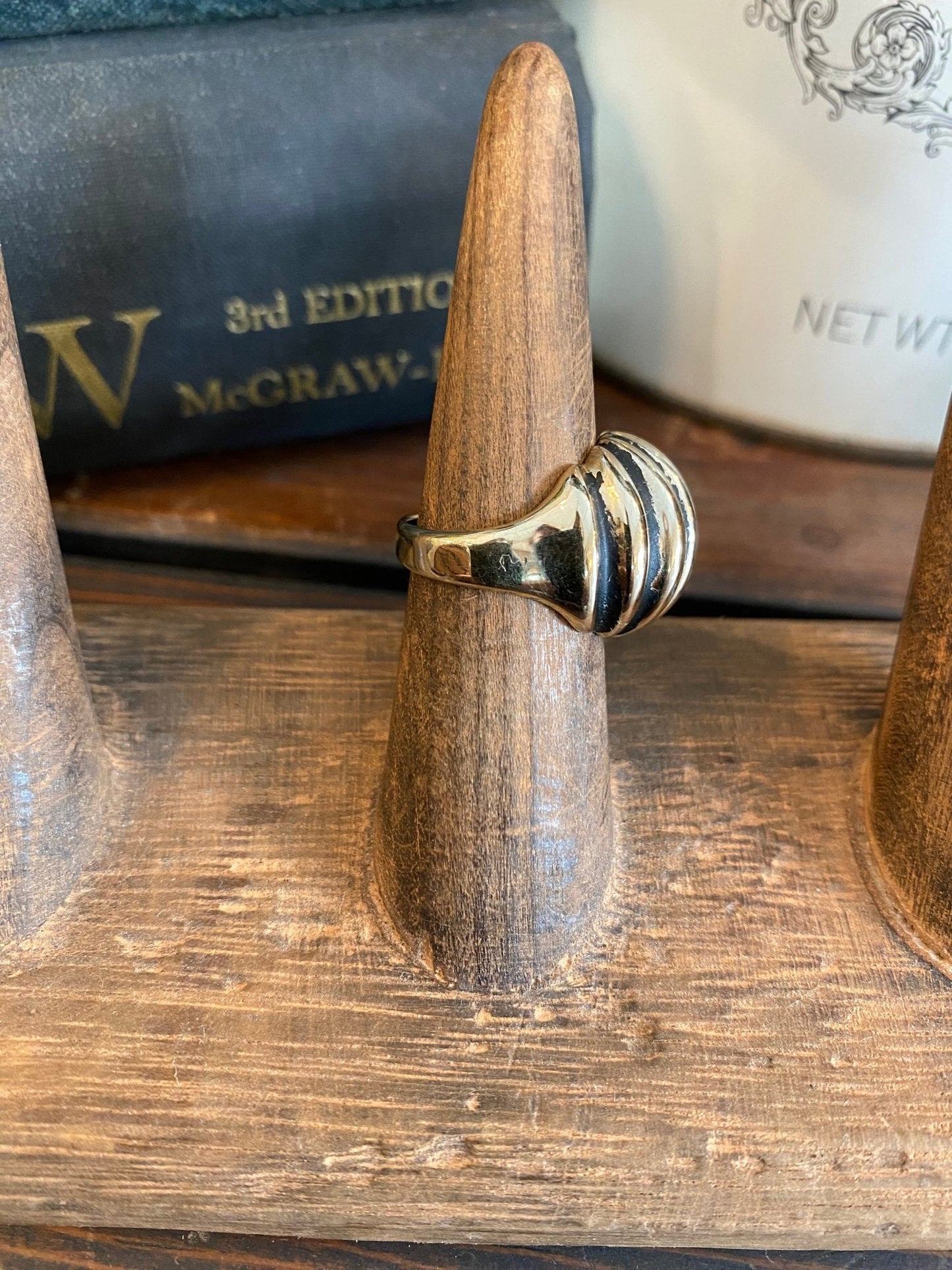 Vintage Electroplated Gold and Black signed Joseph Espo - The Mustard Seed Collection, The Seed