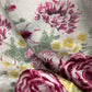 Vintage English Cottage Floral Linen-Blend Fabric Remnant (53" x 18.5")Linens