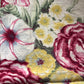 Vintage English Cottage Floral Linen-Blend Fabric Remnant (53" x 18.5")Linens