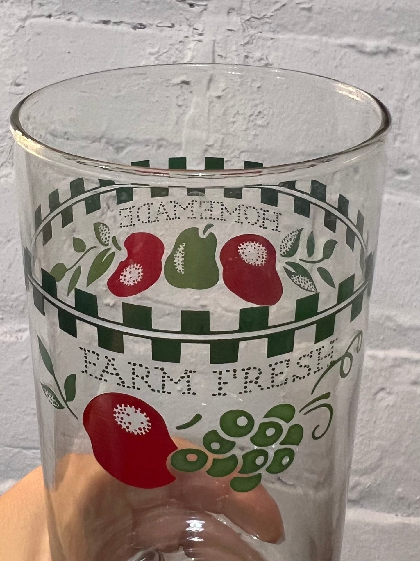 Vintage "Farm Fresh & Homemade" Tumbler Glasses – Set of 8 - The Mustard Seed Collection, The Seed