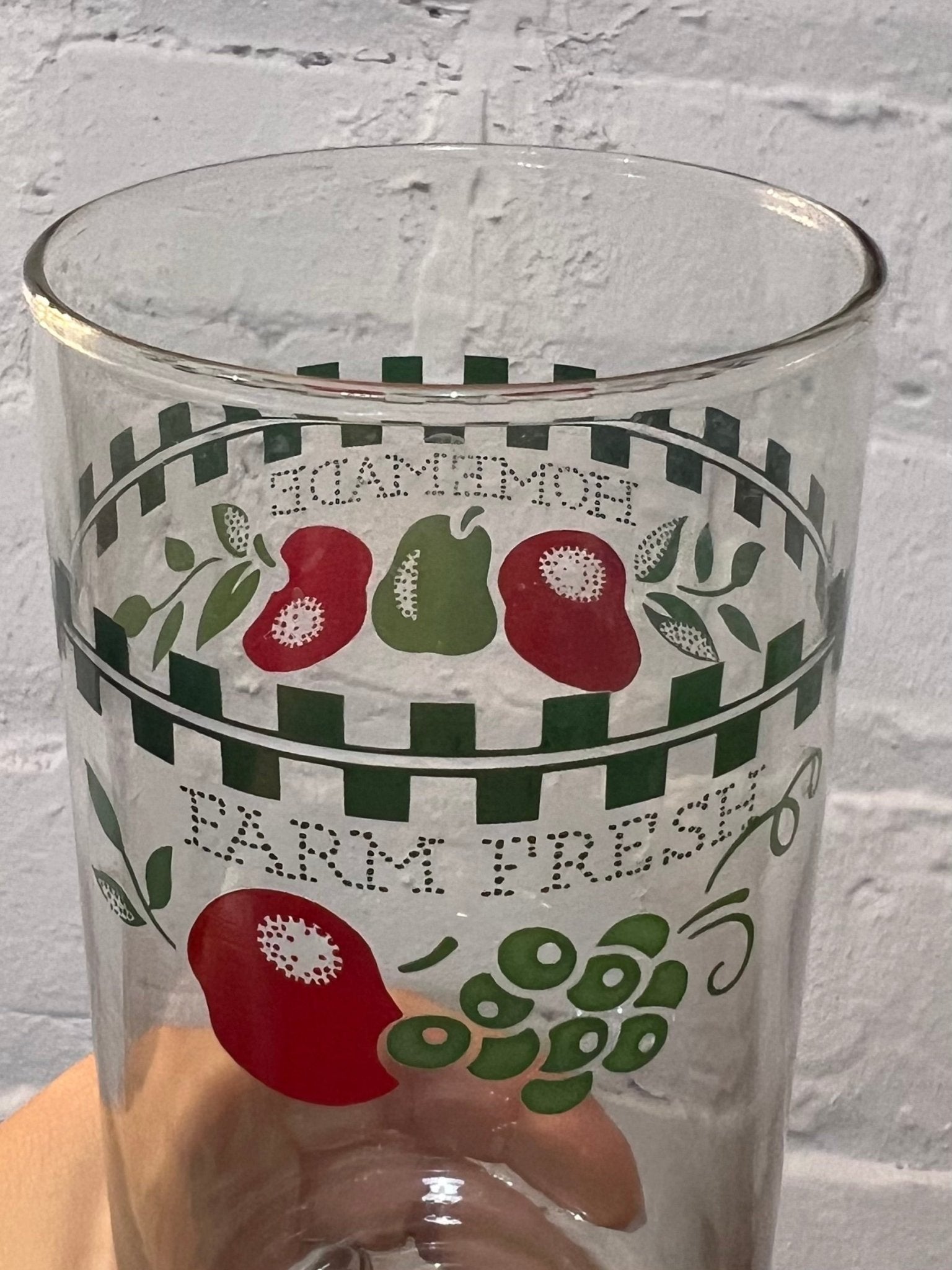 Vintage "Farm Fresh & Homemade" Tumbler Glasses – Set of 8 - The Mustard Seed Collection, The Seed