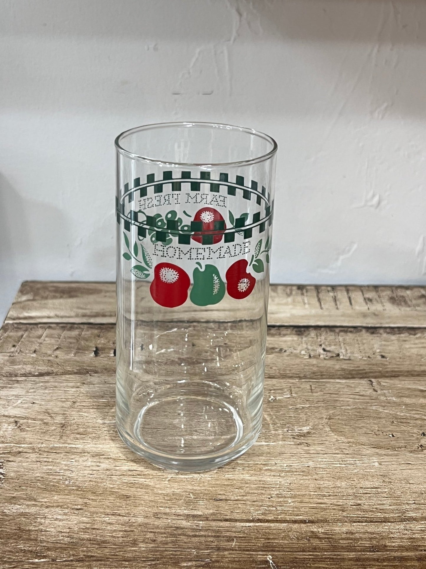 Vintage "Farm Fresh & Homemade" Tumbler Glasses – Set of 8 - The Mustard Seed Collection, The Seed