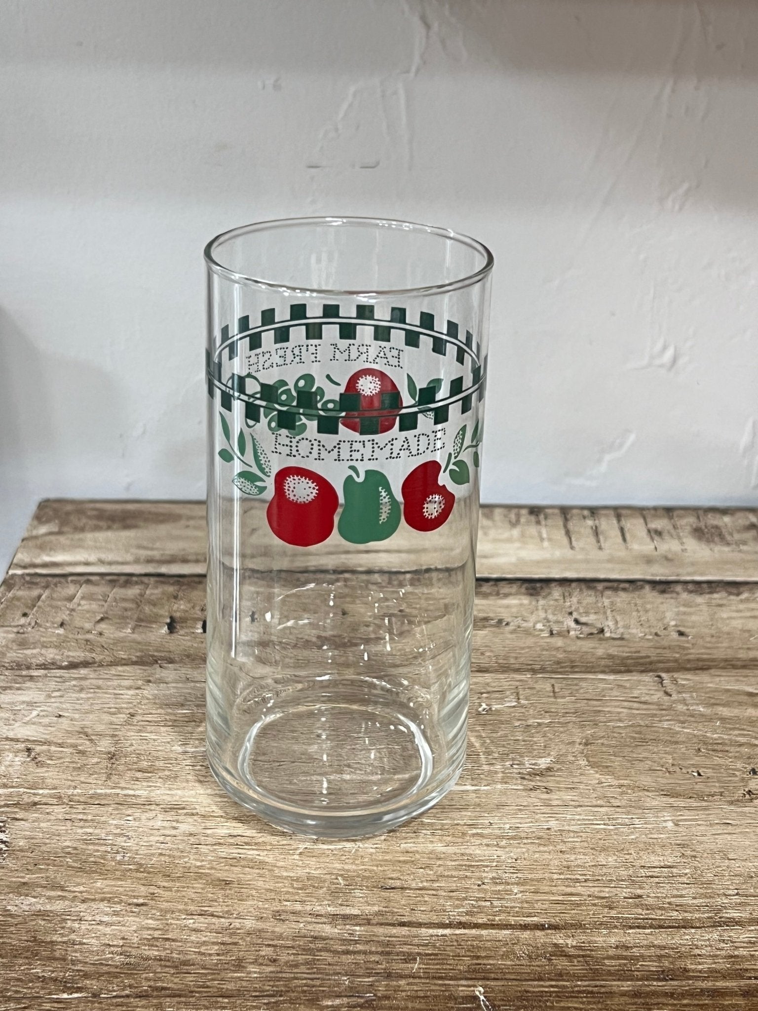 Vintage "Farm Fresh & Homemade" Tumbler Glasses – Set of 8 - The Mustard Seed Collection, The Seed