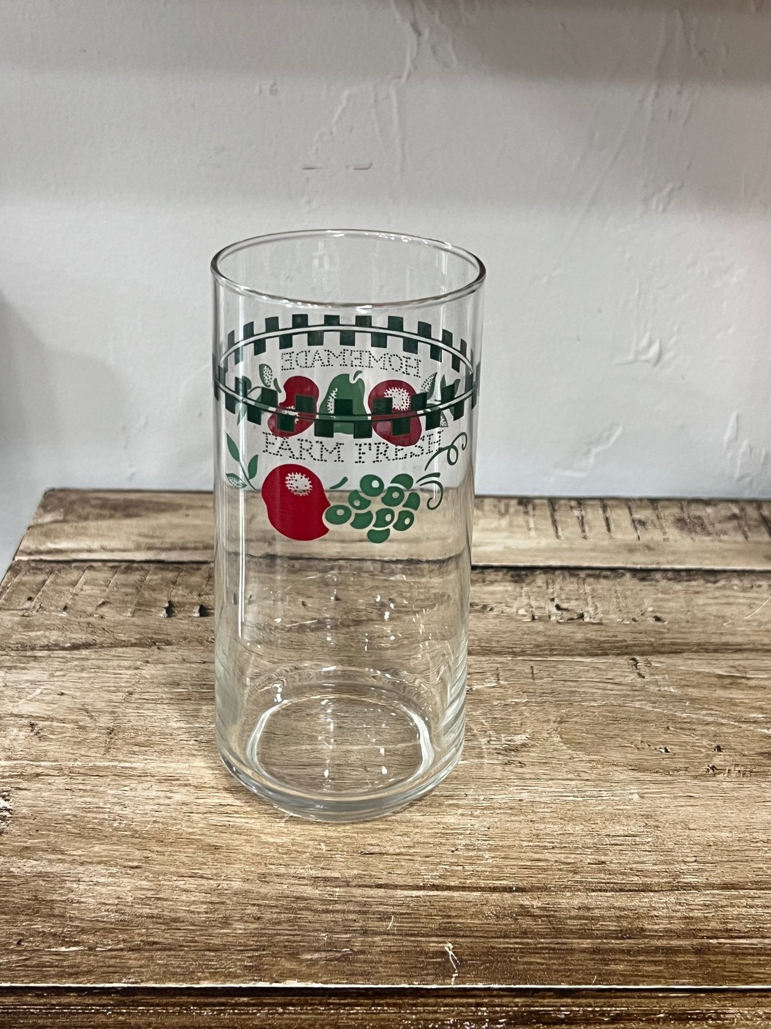 Vintage "Farm Fresh & Homemade" Tumbler Glasses – Set of 8 - The Mustard Seed Collection, The Seed