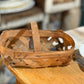 Vintage Farmhouse Basket- Basket with Handle - The Mustard Seed Collection, The Seed