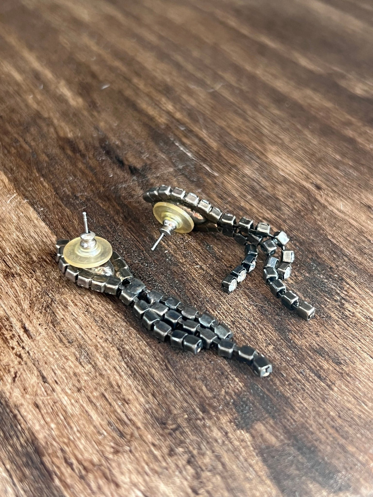 Vintage Glamour Marquise & Tiered Rhinestone Drop Post Earrings